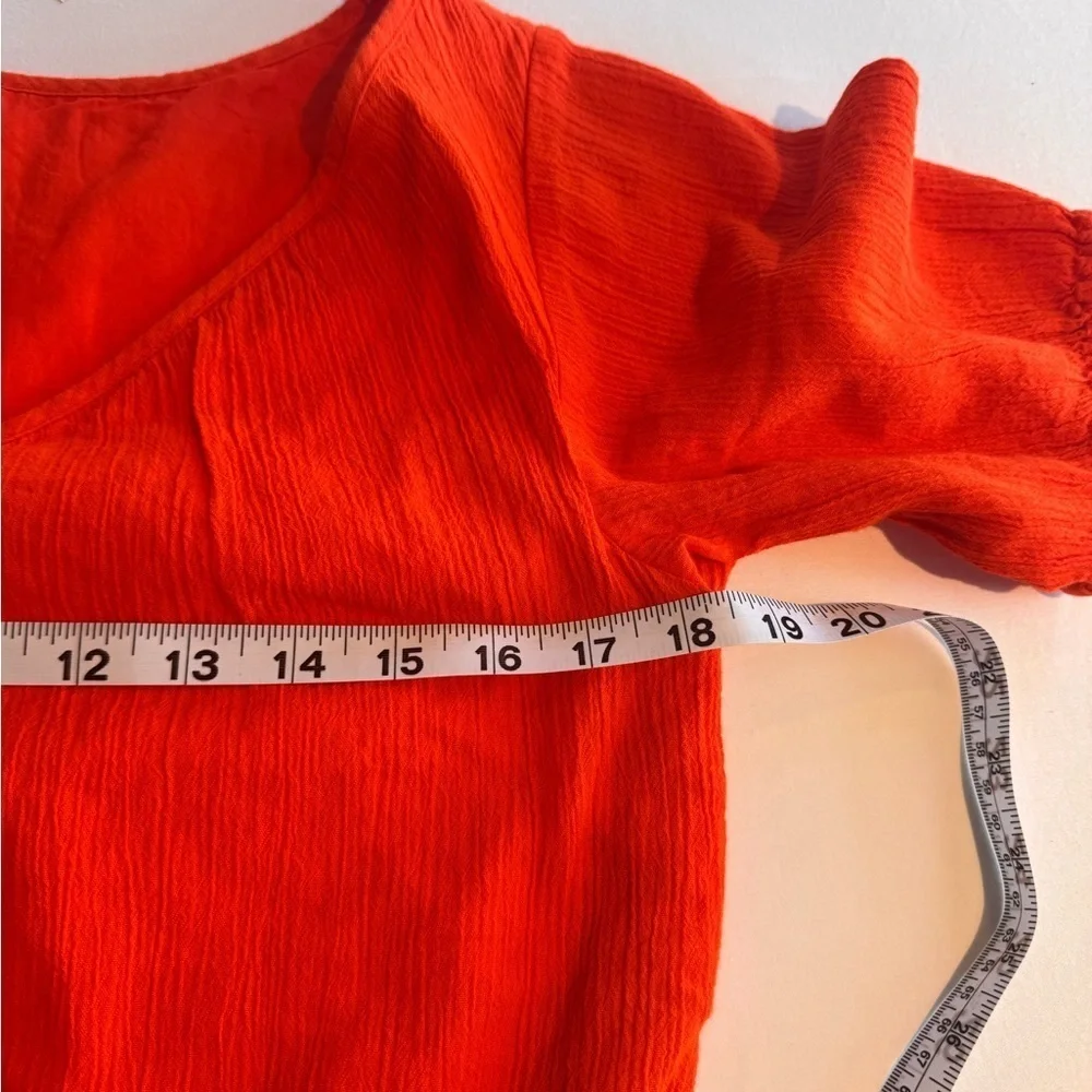 J.Crew Textured V-Neck Mini Dress – XS – Cerise Red Orange – NWT